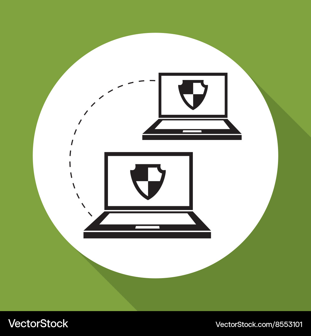Flat about security system Vector Image