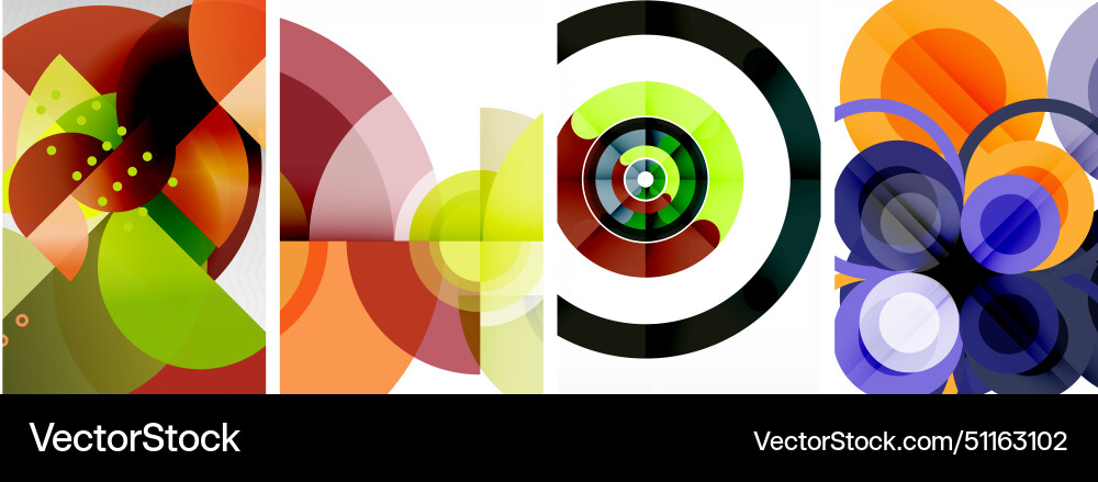 A vibrant array of circles creates colorful A vibrant array of circles creates colorful vector image