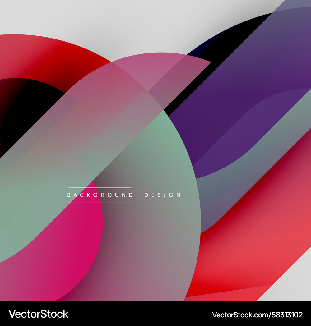 Abstract colorful layers create dynamic Vector Image