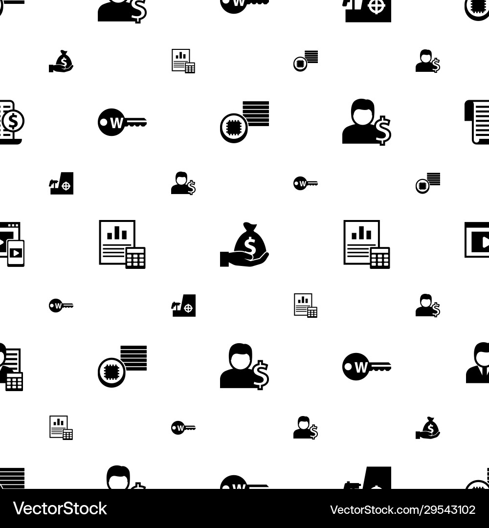 Account icons pattern seamless included editable Account icons pattern seamless included editable vector image