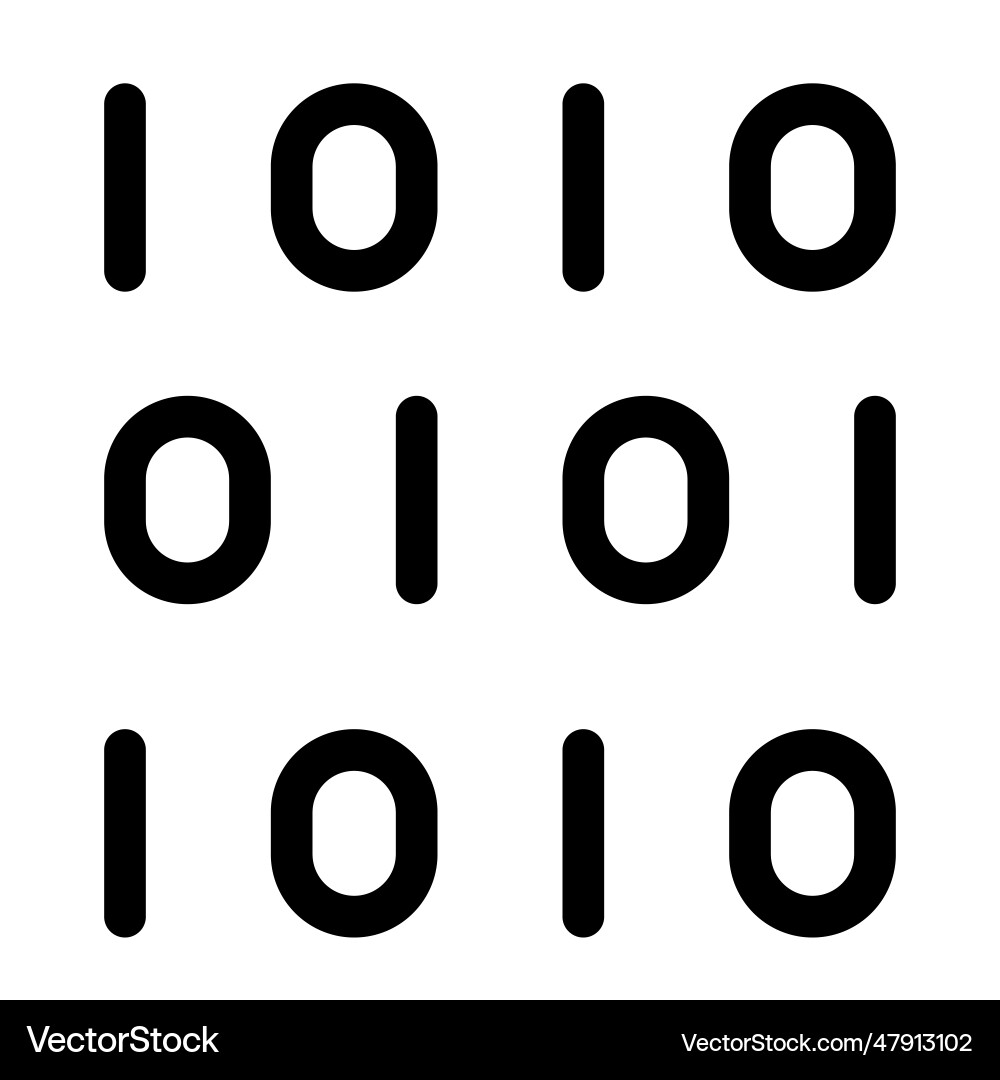 Binary code digital transformation concept vector image