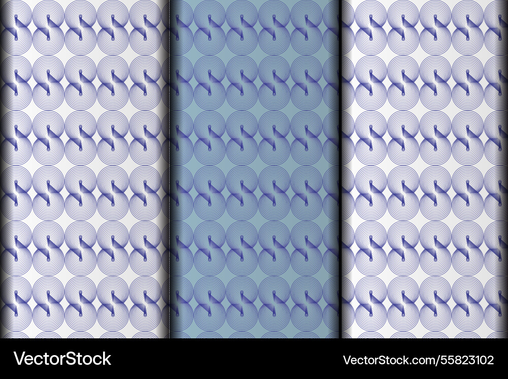 Circle style pattern design vector image