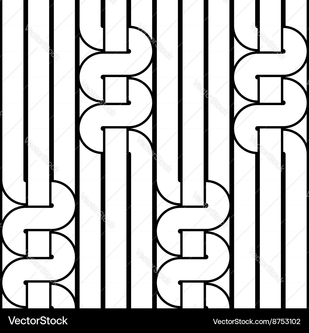Design seamless monochrome waving pattern Vector Image