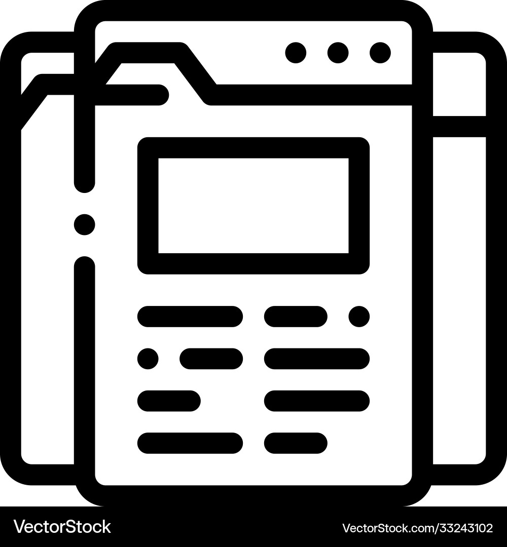 Different pages web site project icon Different pages web site project icon Vector Image