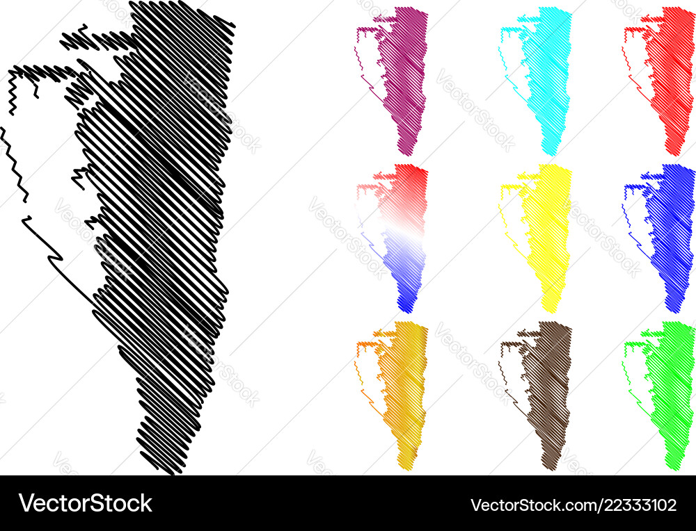 Gibraltar map Vector Image