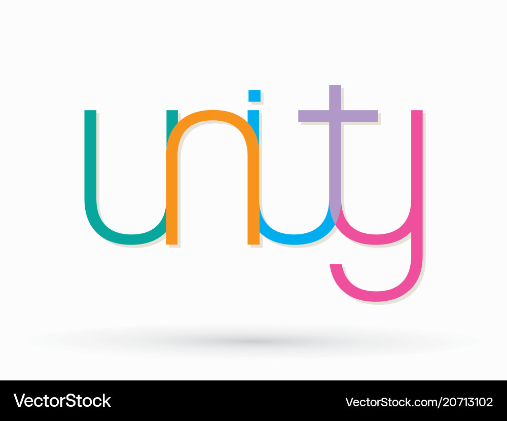 Unity Text Composition vector image