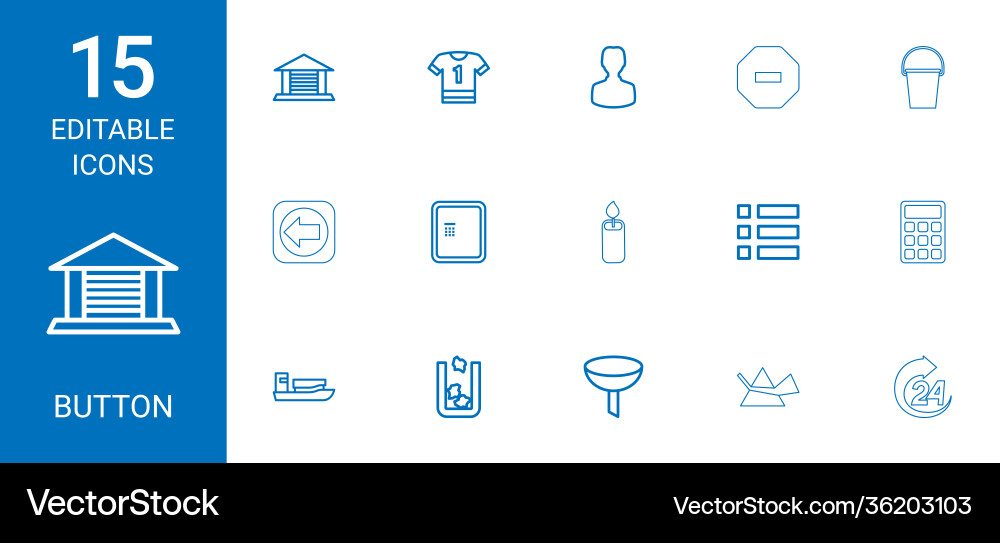 Button icons Button icons vector image