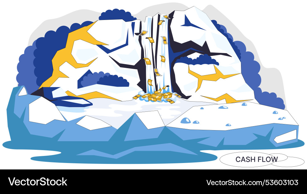 Cash flow investments are seeds planted in garden Cash flow investments are seeds planted in garden vector image