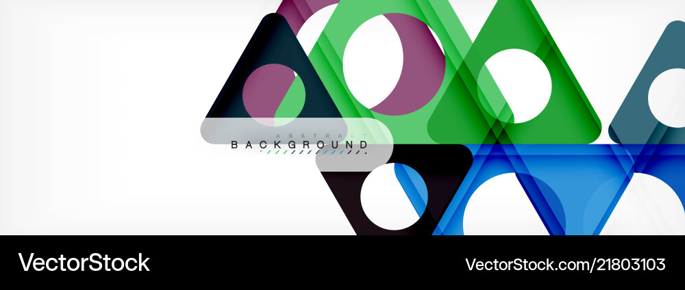 Circle and triangle abstract background Circle and triangle abstract background vector image