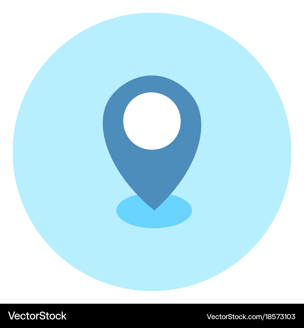 Geolocation pin icon navigation position vector image