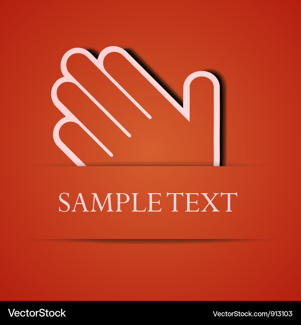 Hand Gesture Background Vector Image