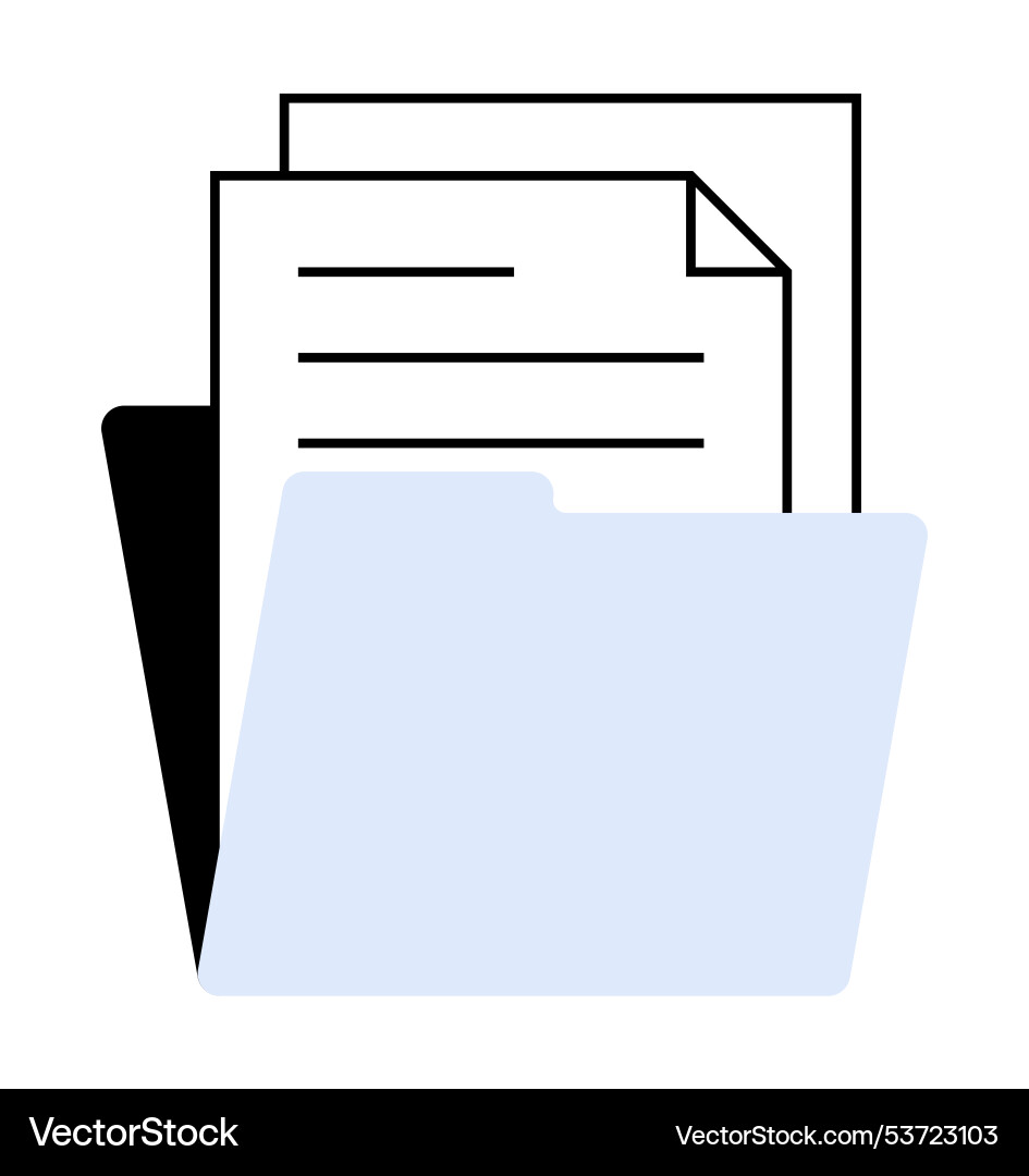 Organizational structure and document management Organizational structure and document management vector image