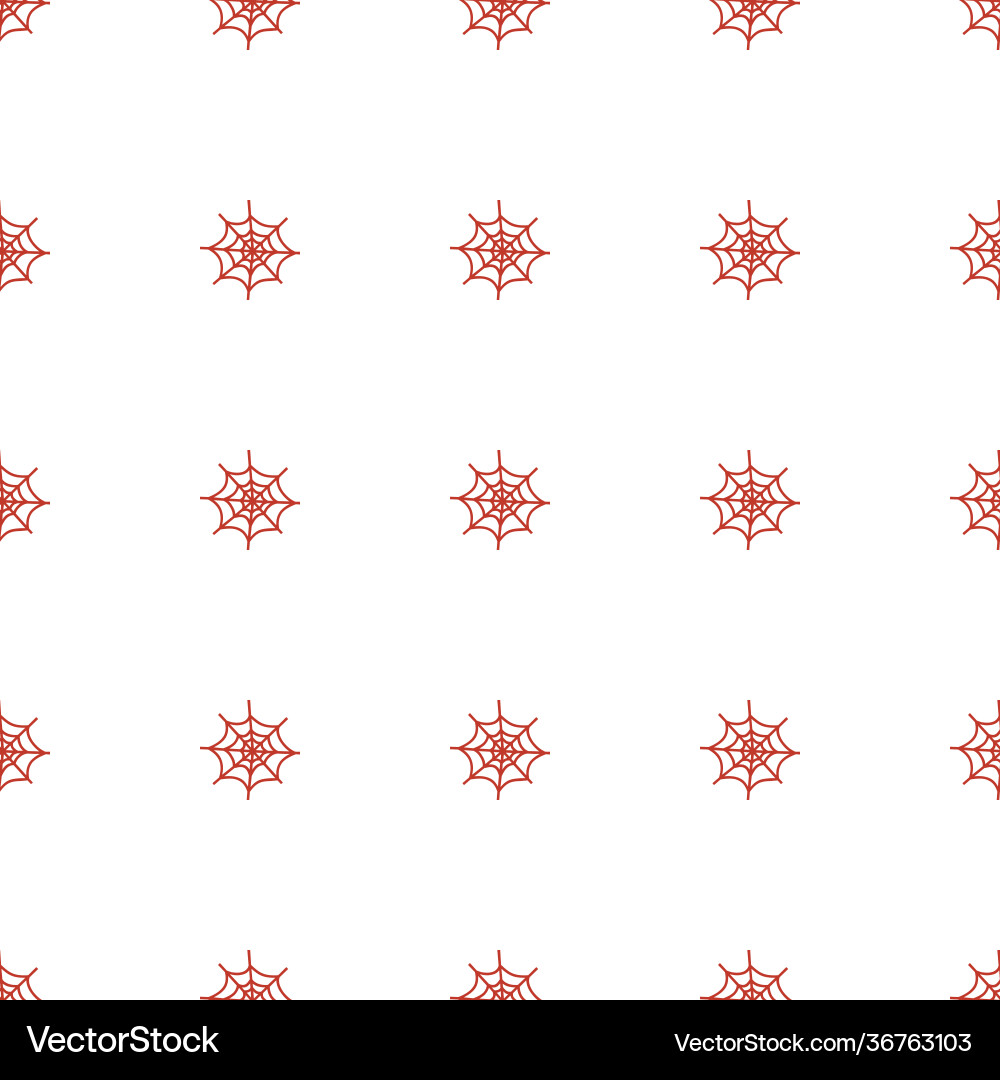 Spider web icon pattern seamless white background Vector Image