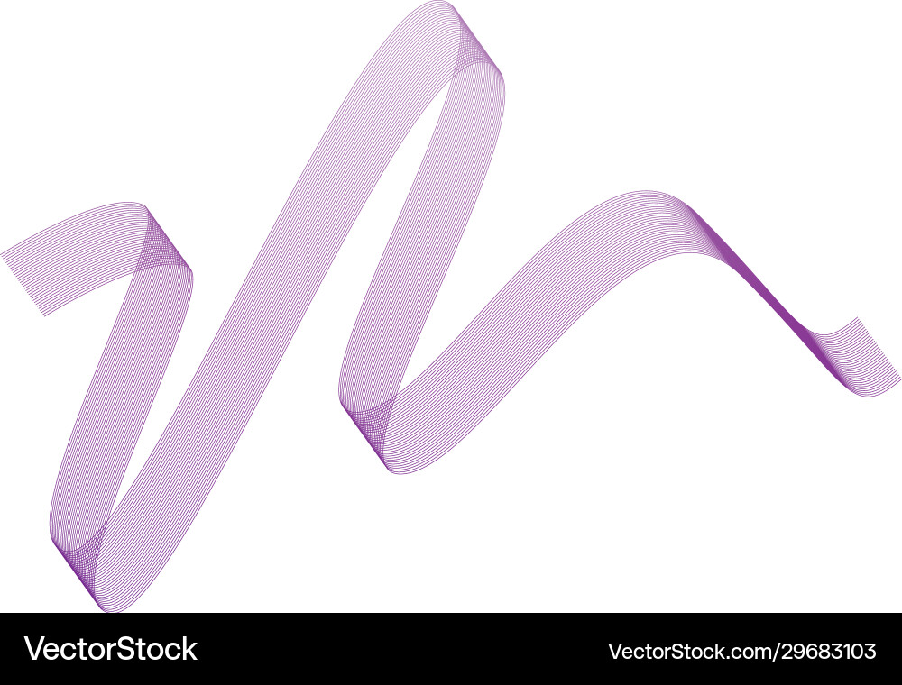 Waves line gradient design Vector Image