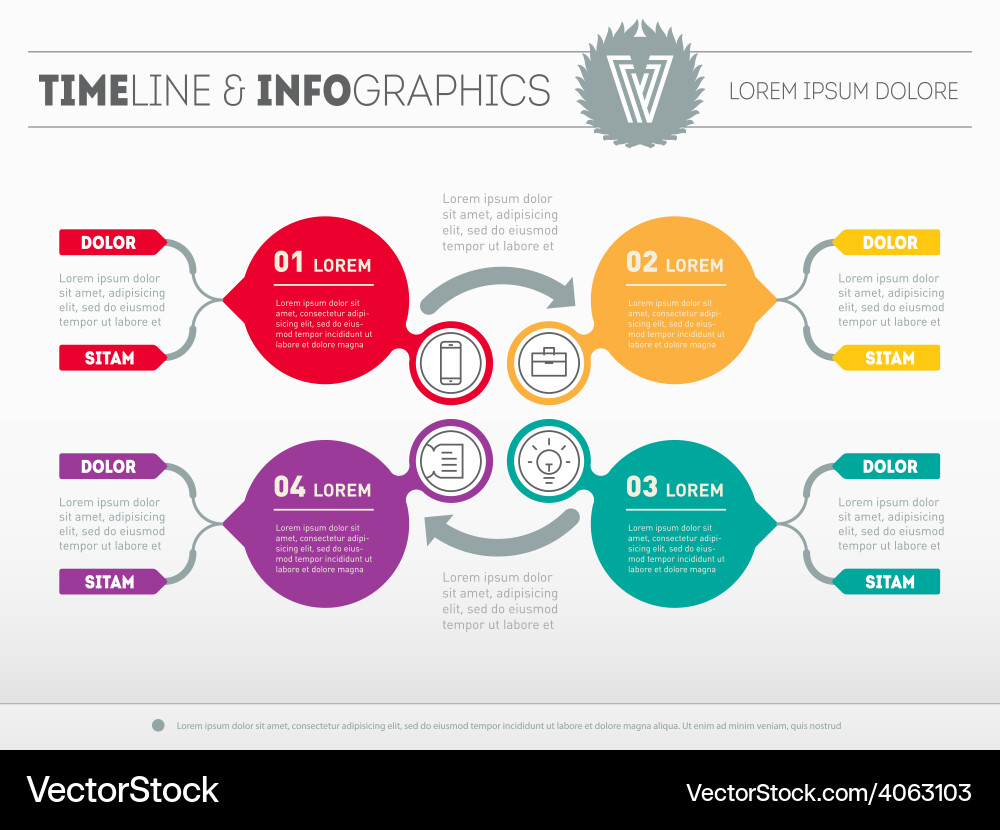 Web template for circle diagram or presentation Vector Image