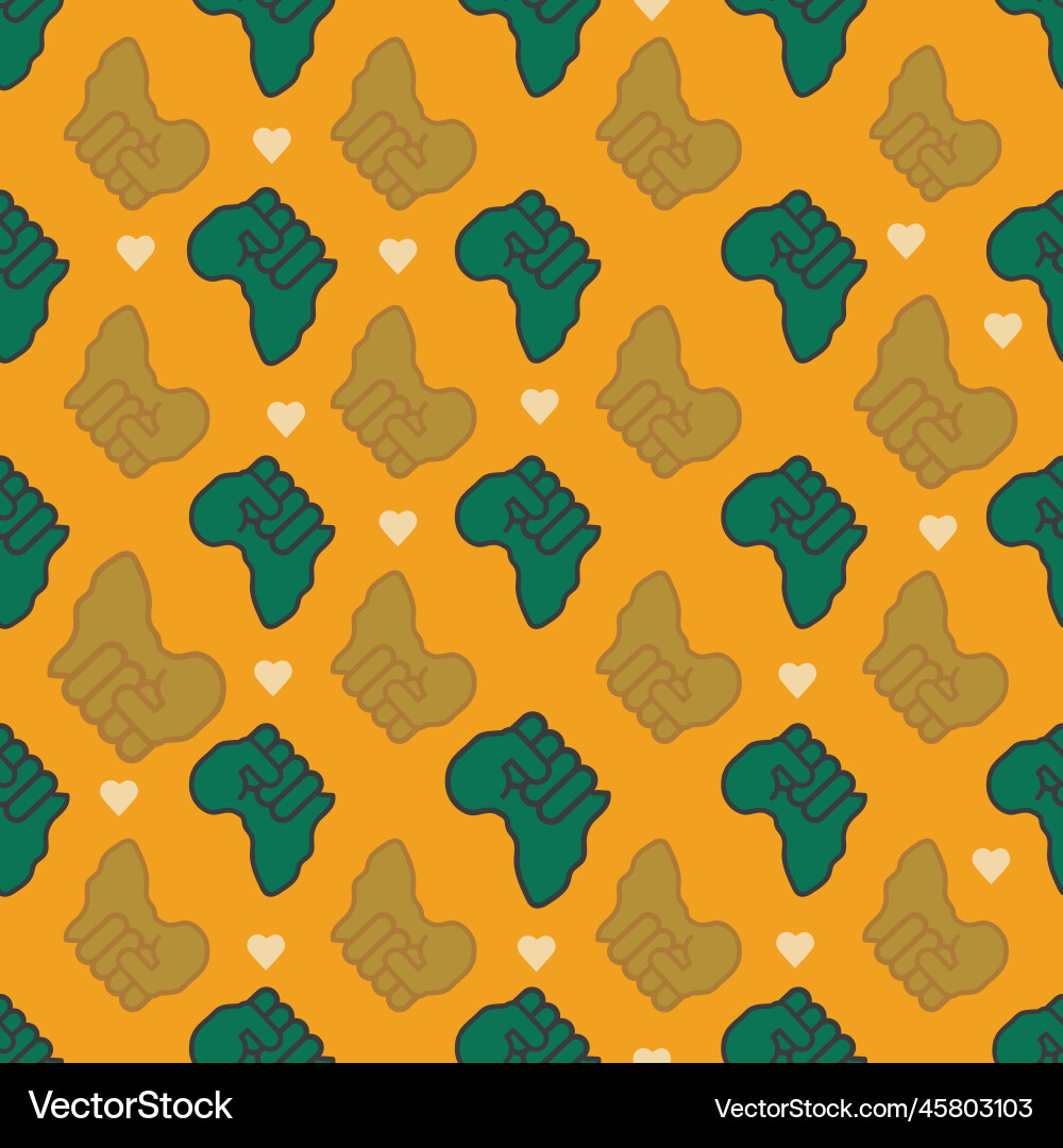 Yellow african map repeat pattern Vector Image