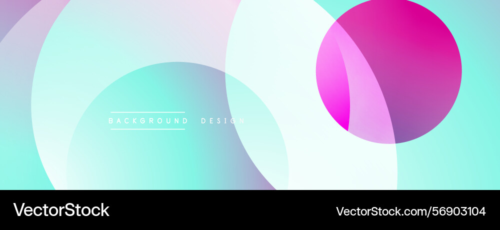 Abstract background features overlapping circles vector image
