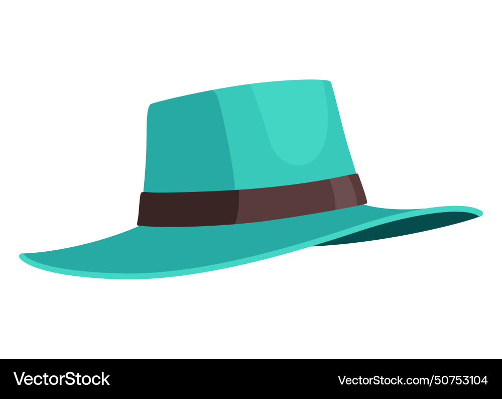 Cartoon hat icon female headwear summer women Cartoon hat icon female headwear summer women vector image