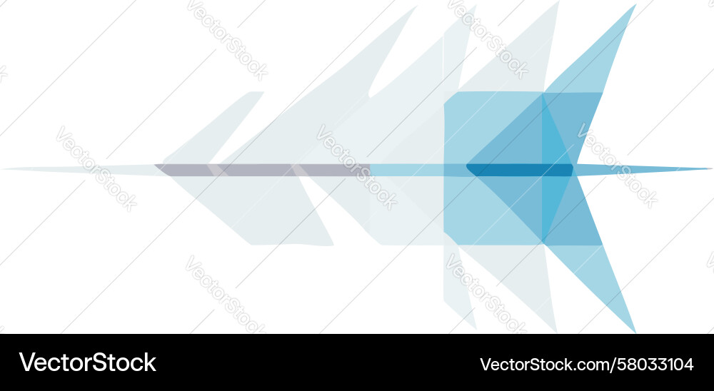 Dynamic Angular Geometric Flow Vector Image