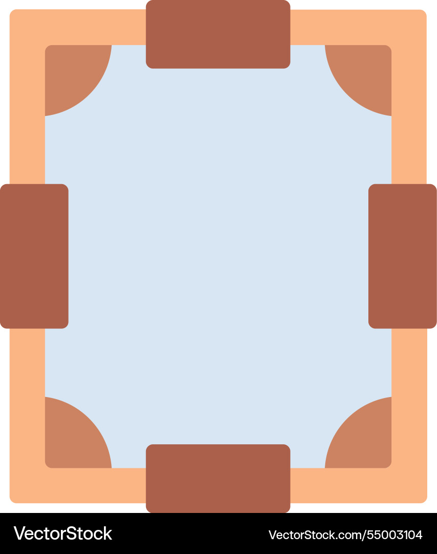 Frame flat icon design Vector Image