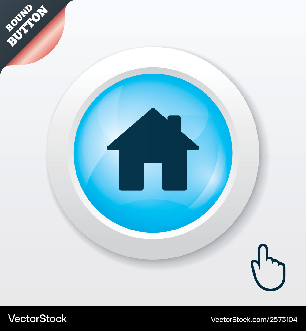 Home sign icon main page button navigation Vector Image