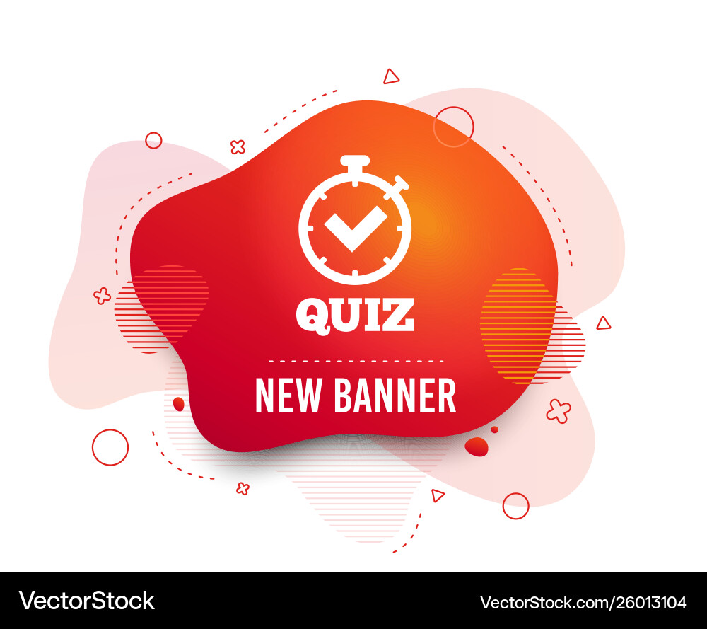 Quiz sign icon questions and answers game Vector Image