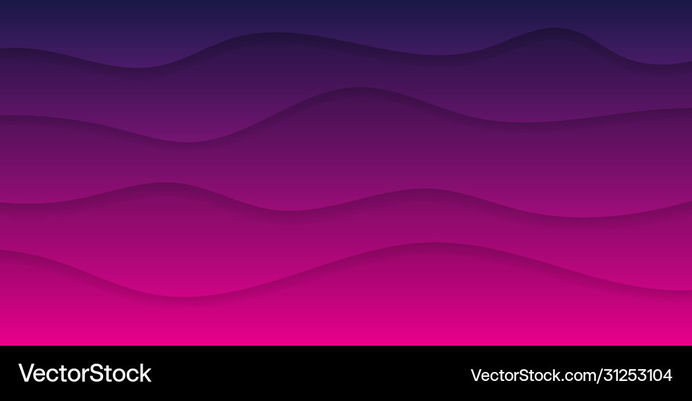 Wave abstract background with magenta gradient Vector Image