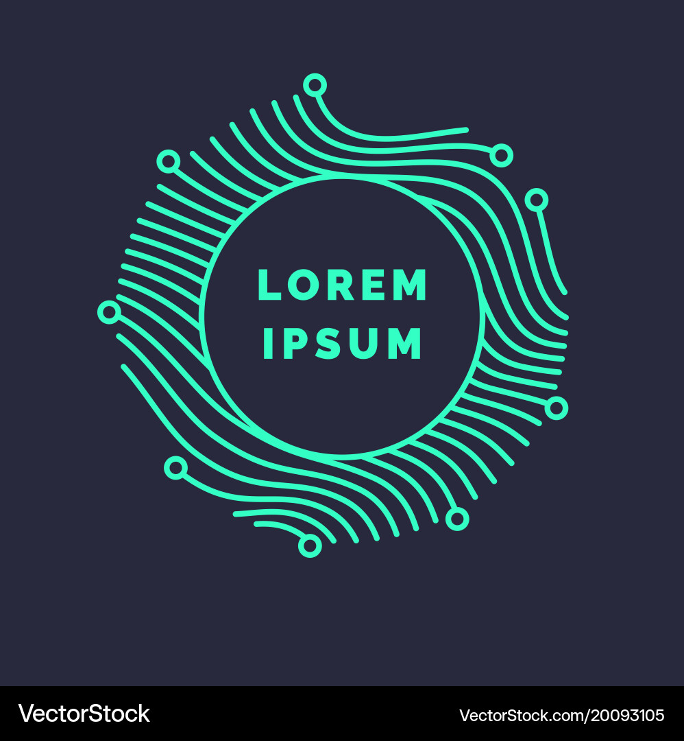 Abstract background with dynamic waves vector image