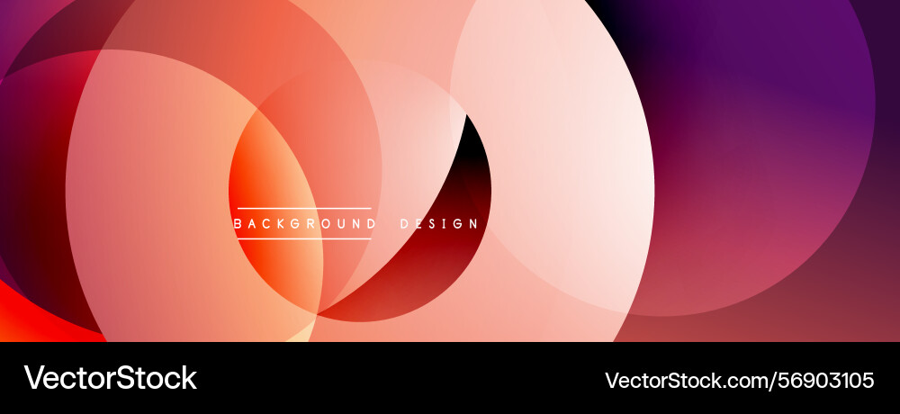 Abstract circles overlap creating vibrant Abstract circles overlap creating vibrant vector image