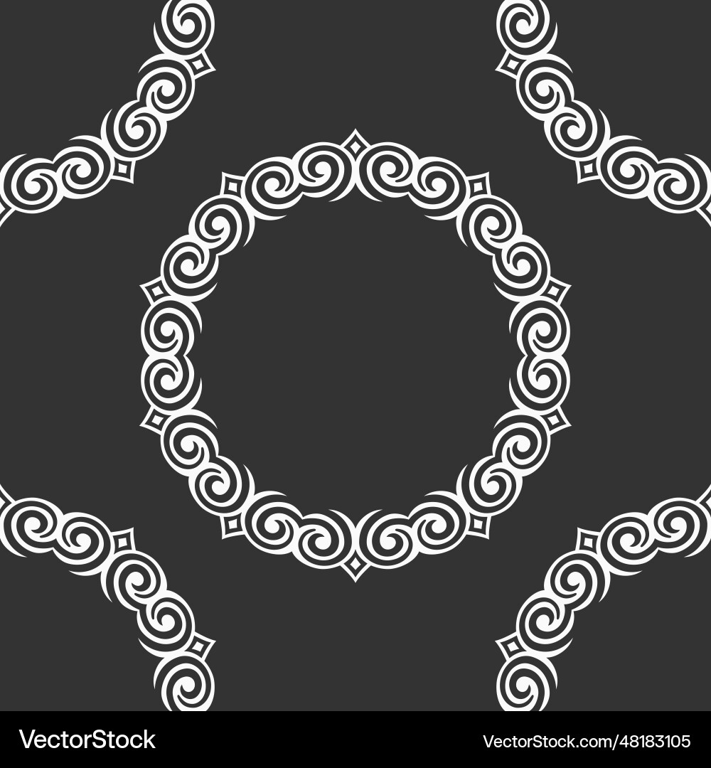 Abstract seamless pattern with round geometric Abstract seamless pattern with round geometric Vector Image