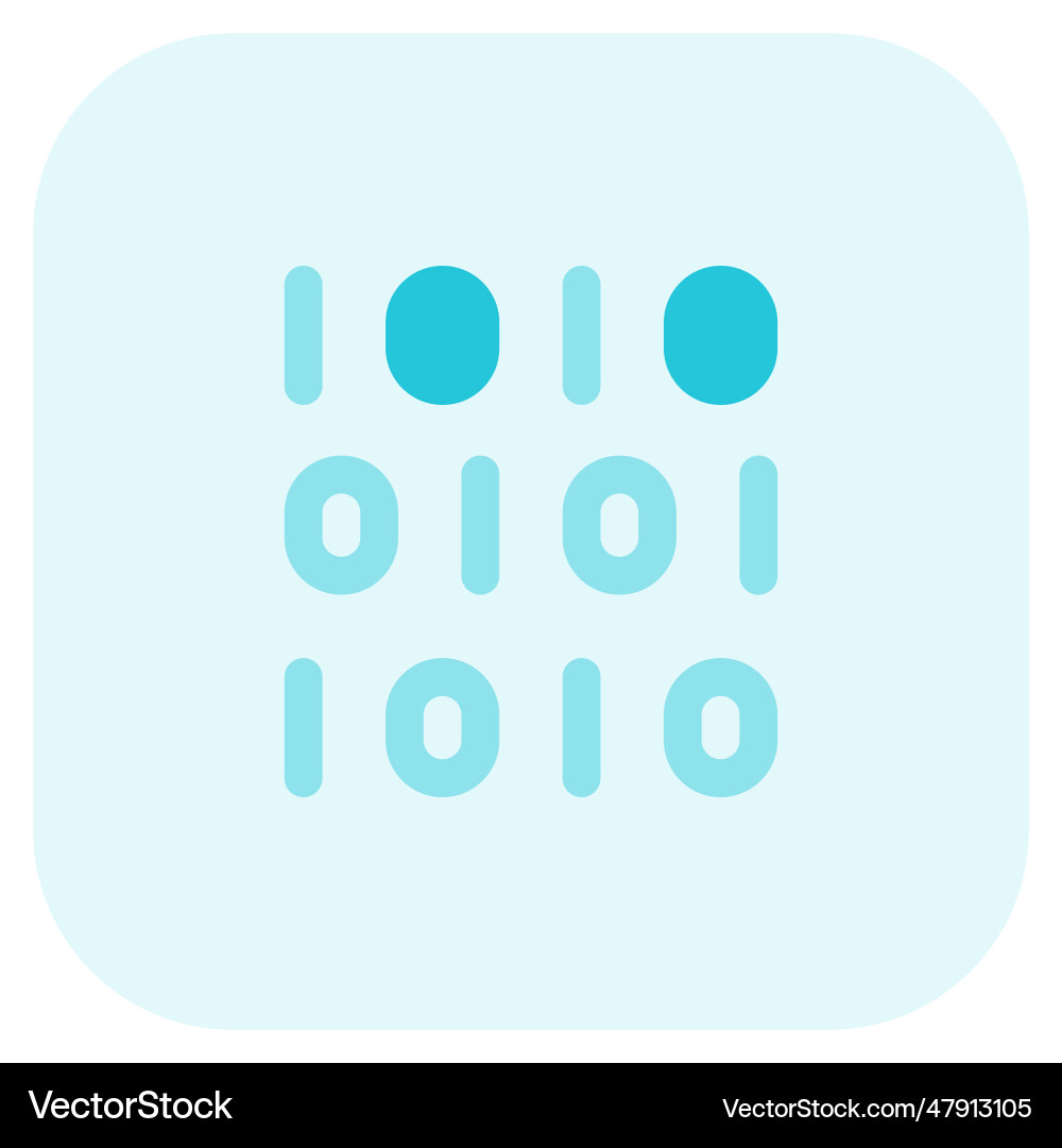 Binary code digital transformation concept vector image