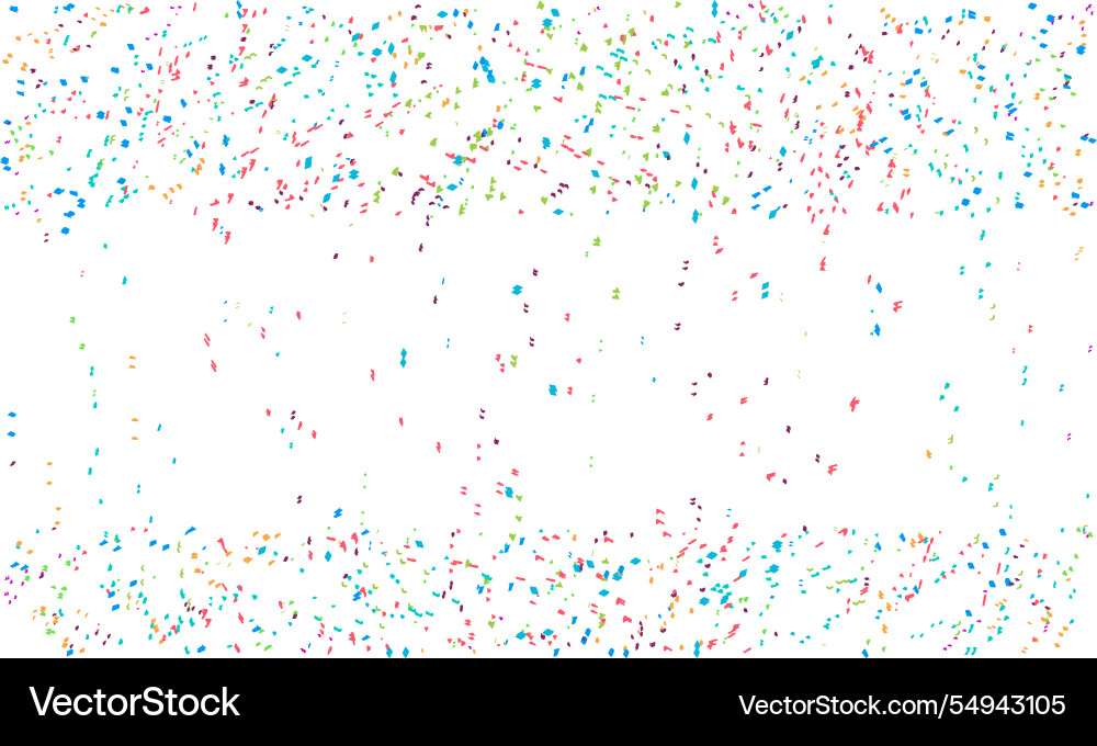 Confetti isolated random shape symbol on white Confetti isolated random shape symbol on white Vector Image