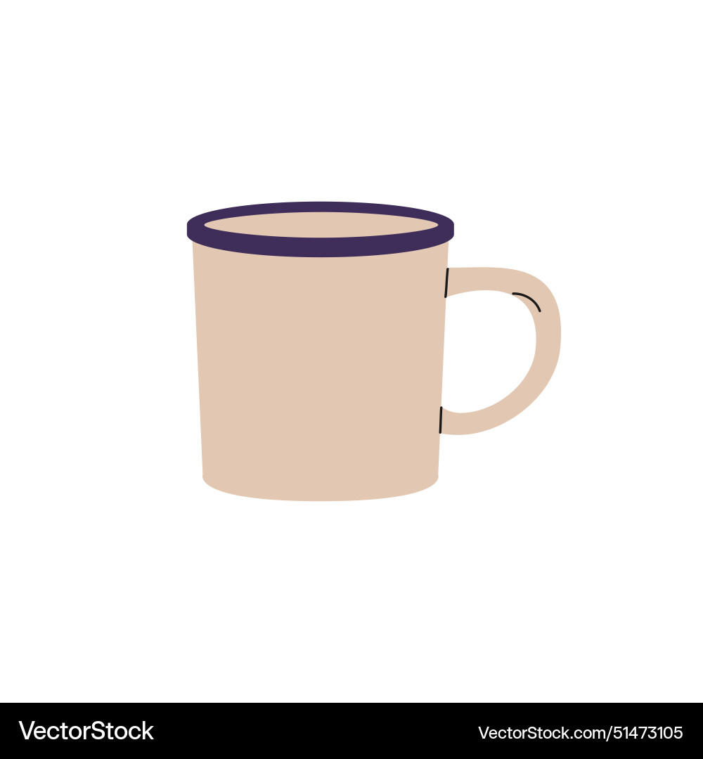Modern design of cup in minimal style simple Modern design of cup in minimal style simple Vector Image