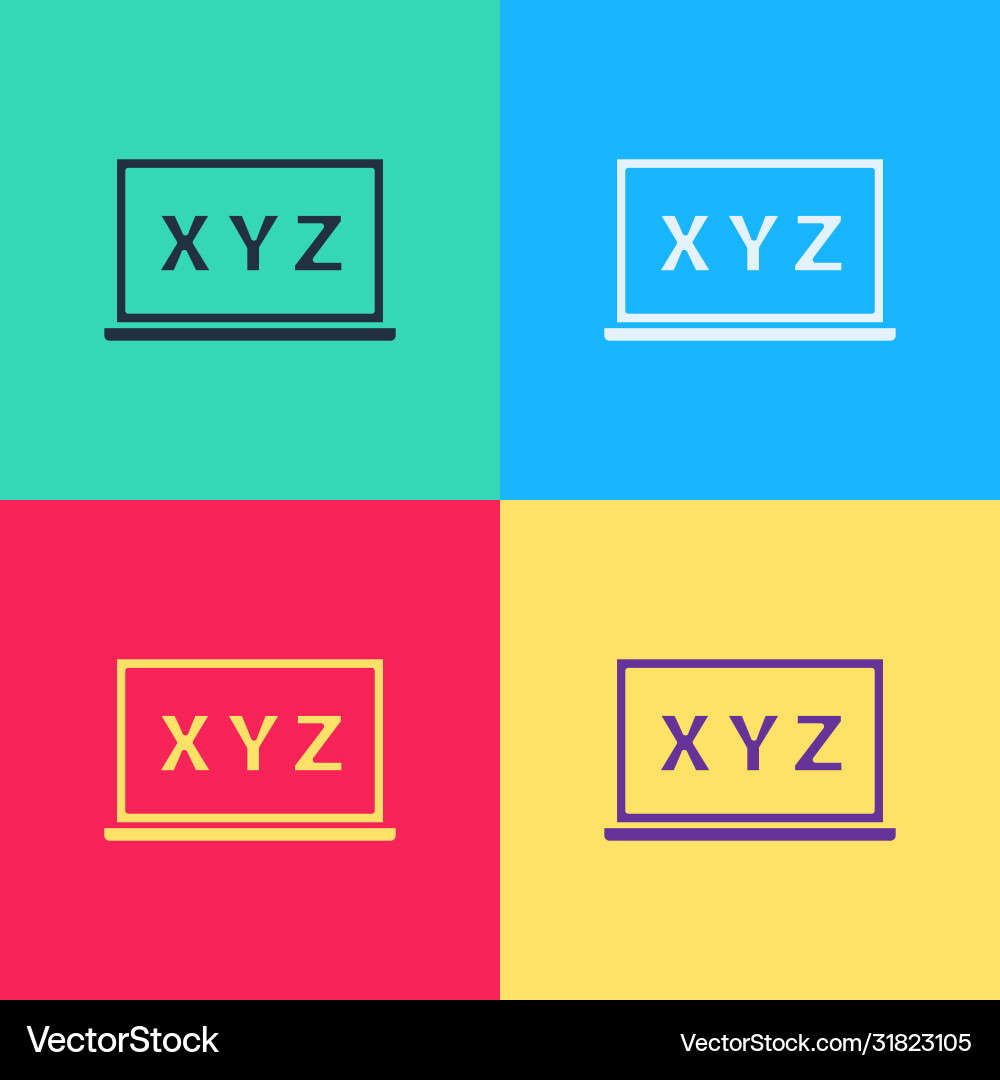 Pop art xyz coordinate system on chalkboard icon Pop art xyz coordinate system on chalkboard icon vector image