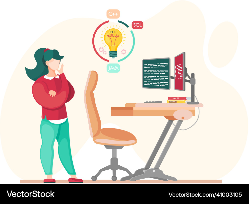 Programmierer Engineering und Codierung Programmierer Engineering und Codierung vektorbild