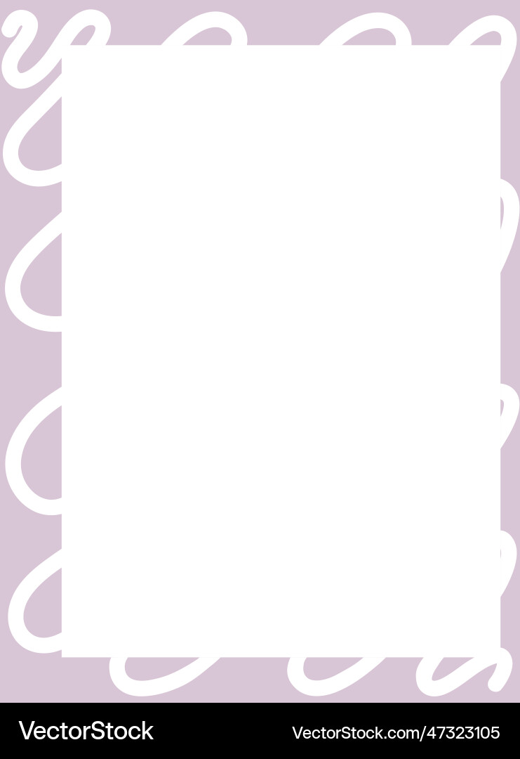 Rectangular frame on a white background Vector Image