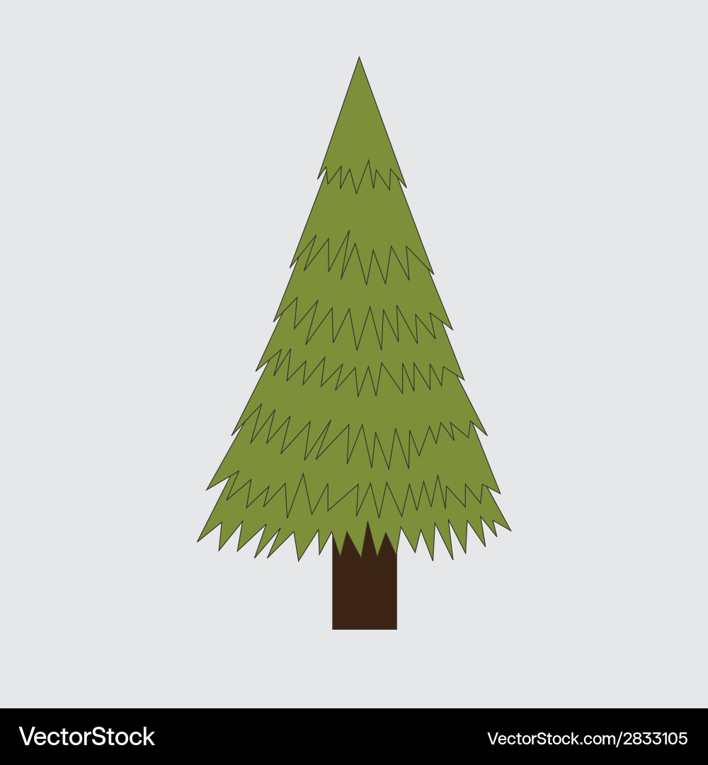 Tree design over gray background vector image