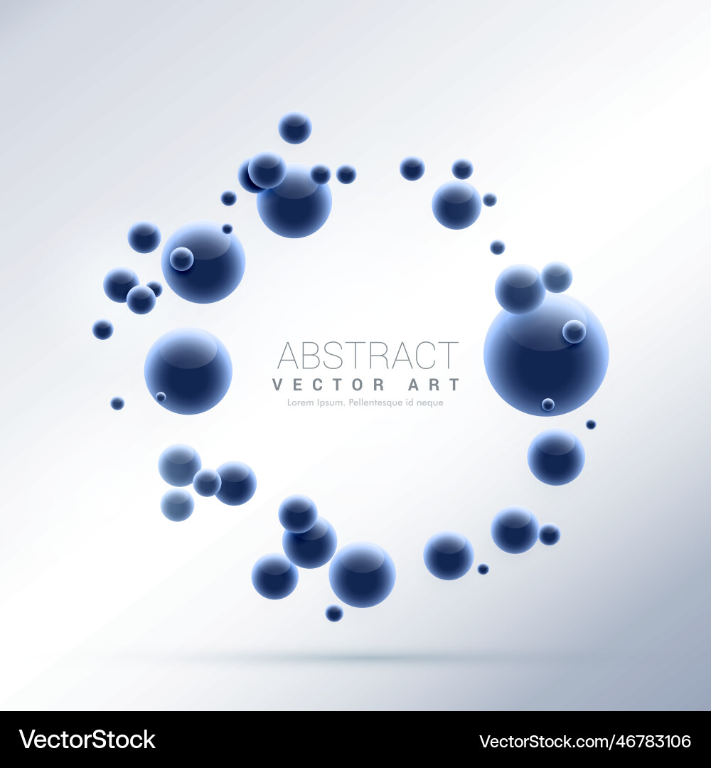 Blue abstract molecules particles background – Royalty-Free Vector ...