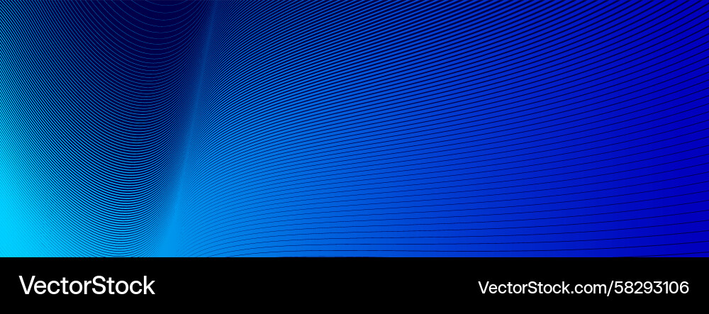 Dynamic Blue Lines 3D Abstract Background Vector Image