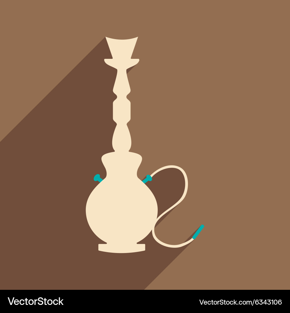 Flat with shadow icon and mobile application vector image