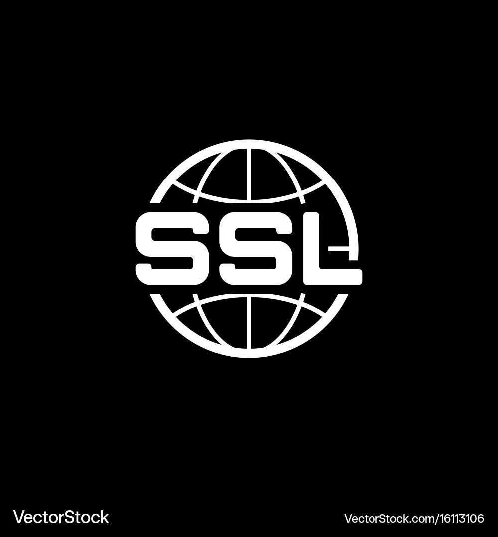 Global ssl security icon flat design vector image