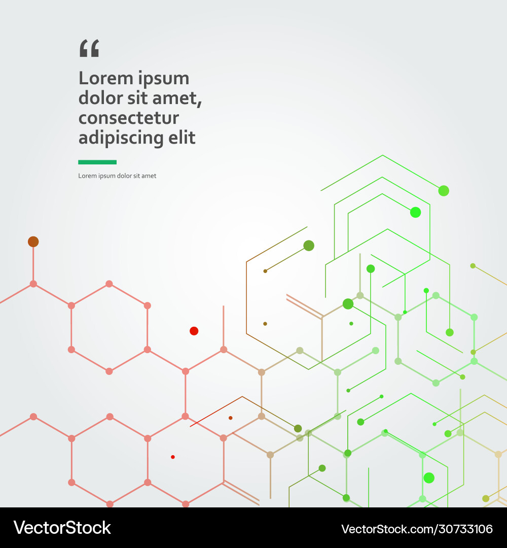 Molecular Hexagon Structures vector image
