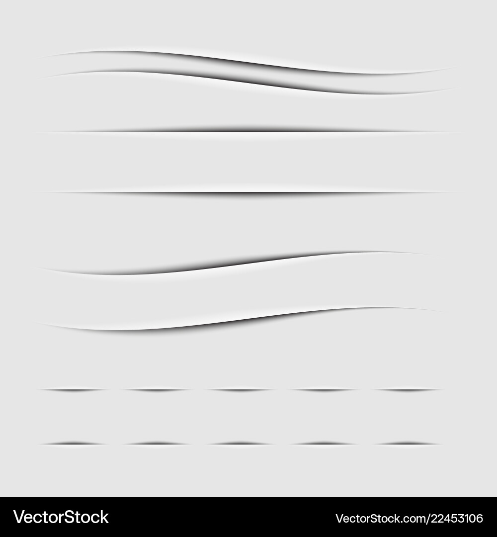 Realistische Schattensatz transparent Realistische Schattensatz transparent vektorbild