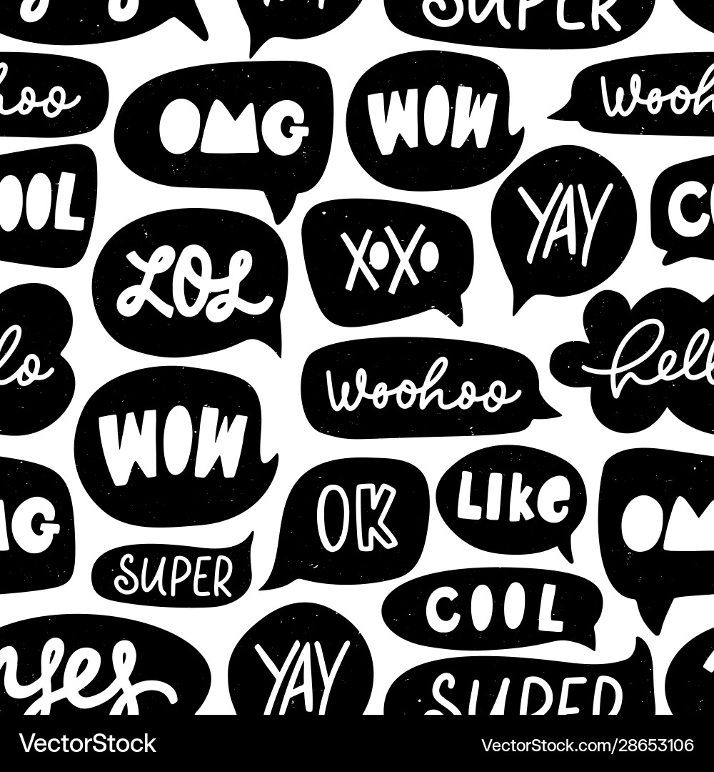 Speech Bubble Pattern vector image