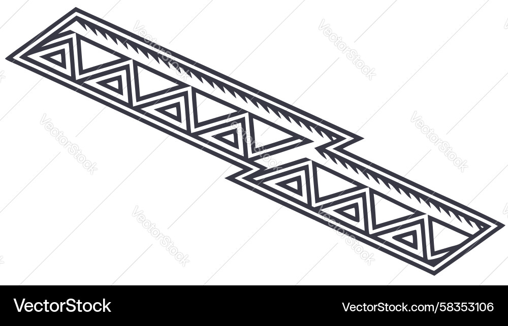 Triangular Truss Structure Vector Image