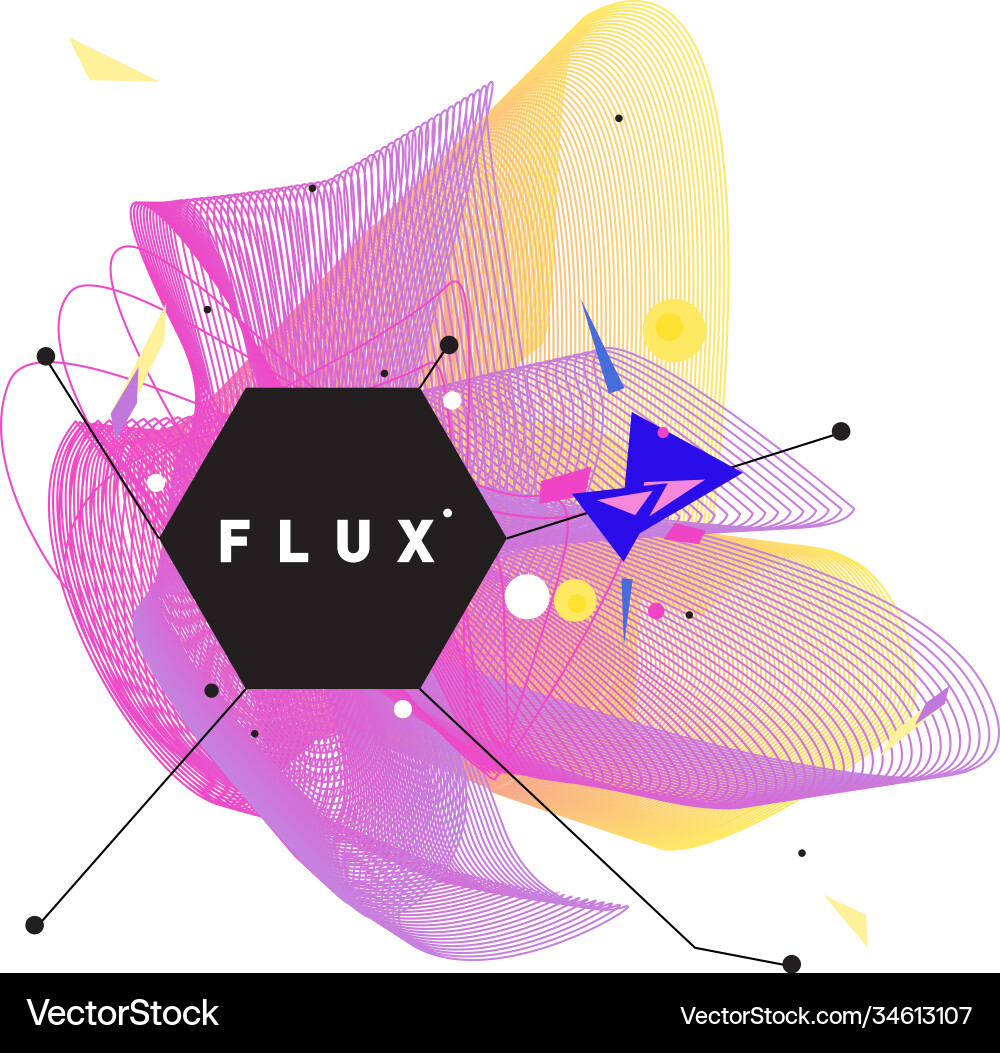 3d colorful wave background dynamic flux effect 3d colorful wave background dynamic flux effect Vector Image