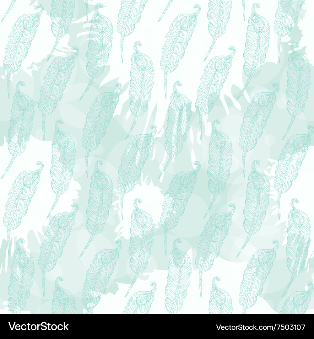 Abstract Feather Pattern vector image
