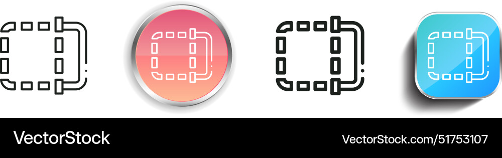 Before after icon thin linear regular and button Before after icon thin linear regular and button vector image