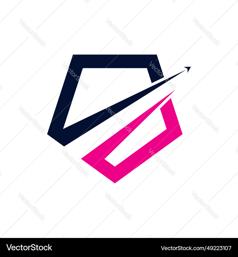 Business design element icon with unique shield Business design element icon with unique shield vector image