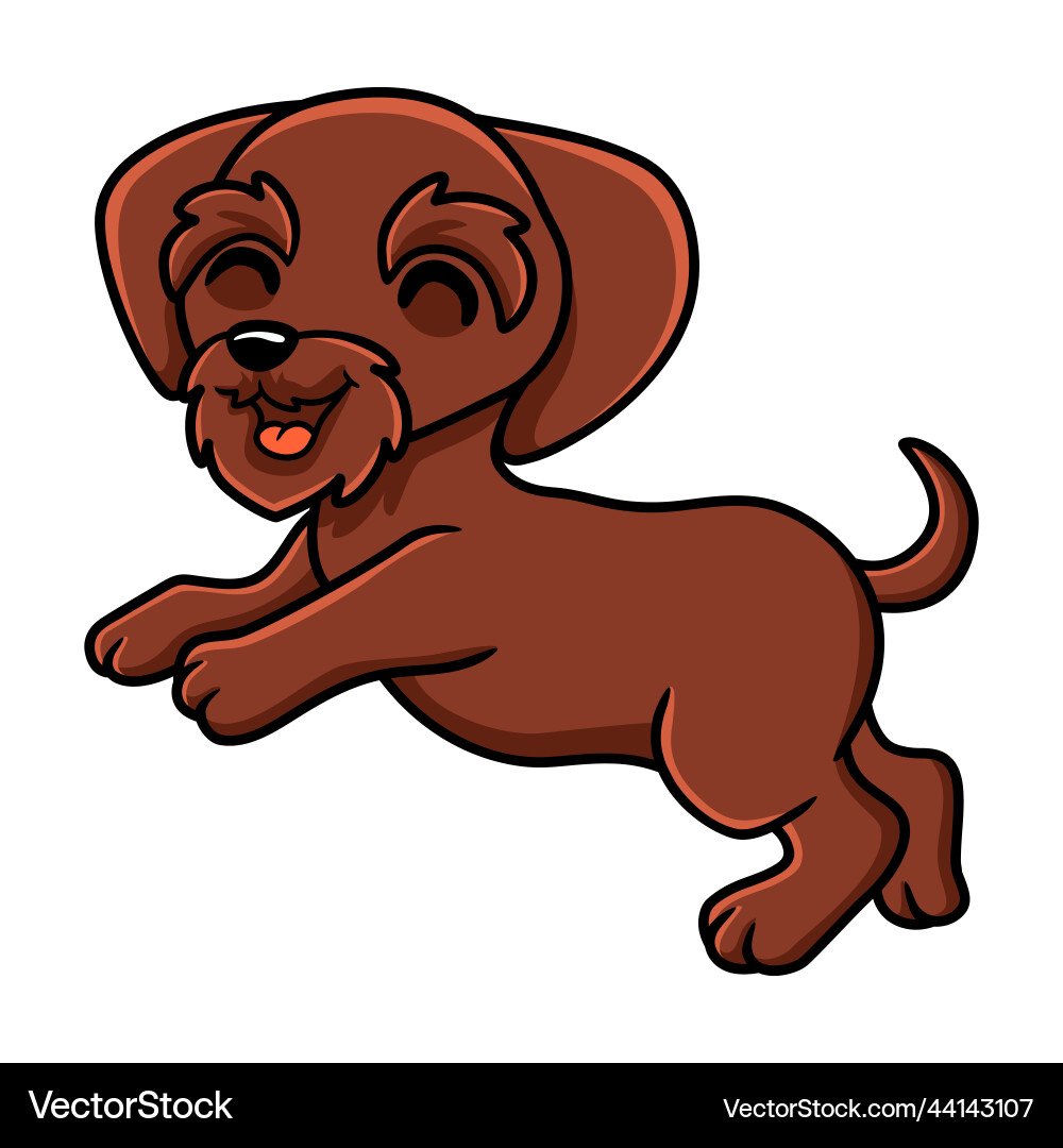 Cute pudelpointer dog cartoon posing – Royalty-Free Vector | VectorStock